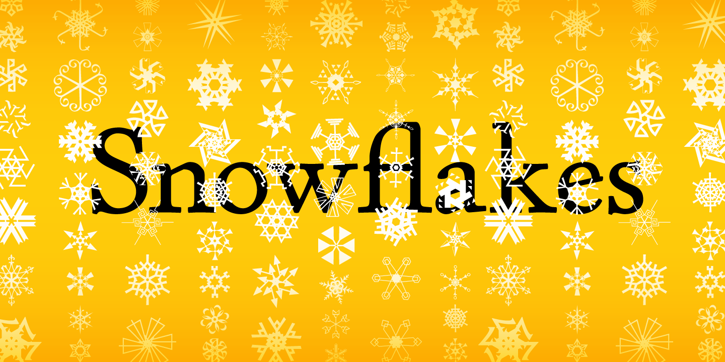P22 Snowflakes Font